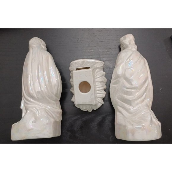 Set of 3 Ceramic Nativity Set Mary Joseph Jesus "Ceramics By Margaret" Christmas - Picture 2 of 6